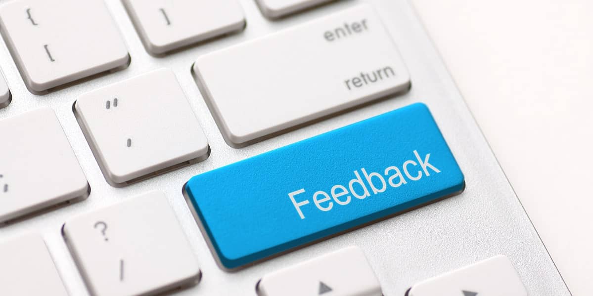 feedback-knop